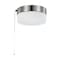 Nuvo Lighting 12W 8" LED Flush with Chain, Brushed Nickel with Frosted Glass 62/1566 - alternate 4